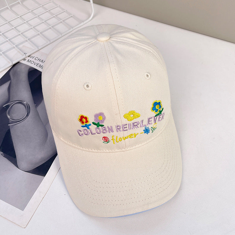 Embroidered little fox baseball cap