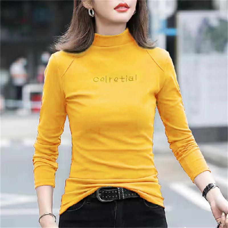 velvet turtleneck shirt