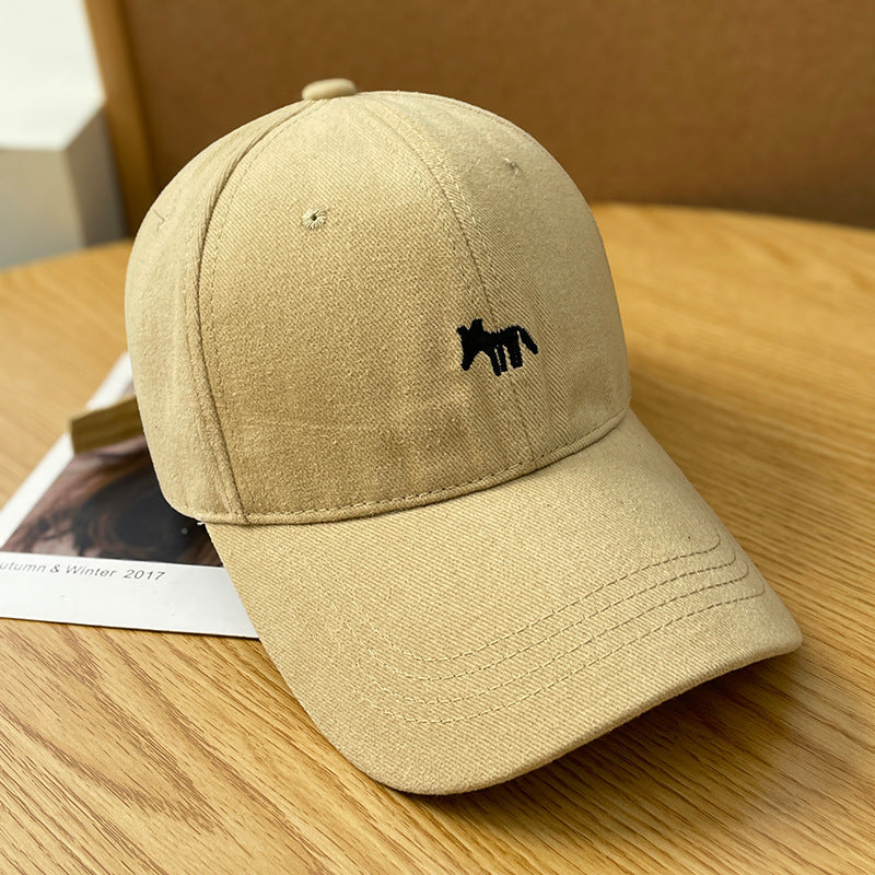 Embroidered little fox baseball cap