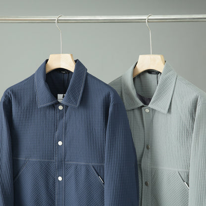 Mens Lapel Jacket Business Casual Long Sleeve