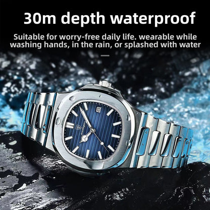 Swiss Brand Waterproof Luminous Ultra-Thin Men's Quartz Watch