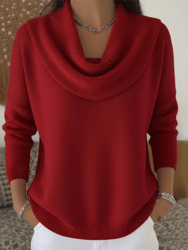 Casual Long Sleeve Knitted Sweater