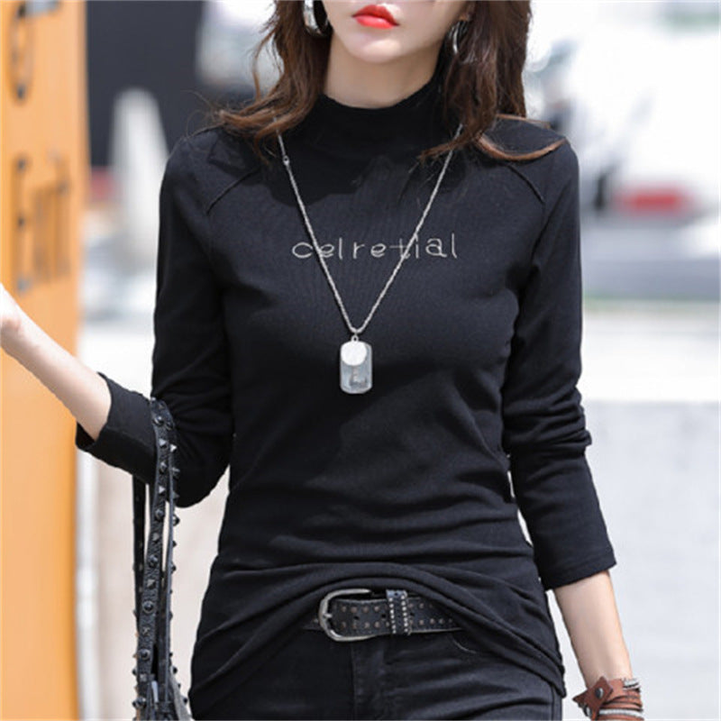 velvet turtleneck shirt