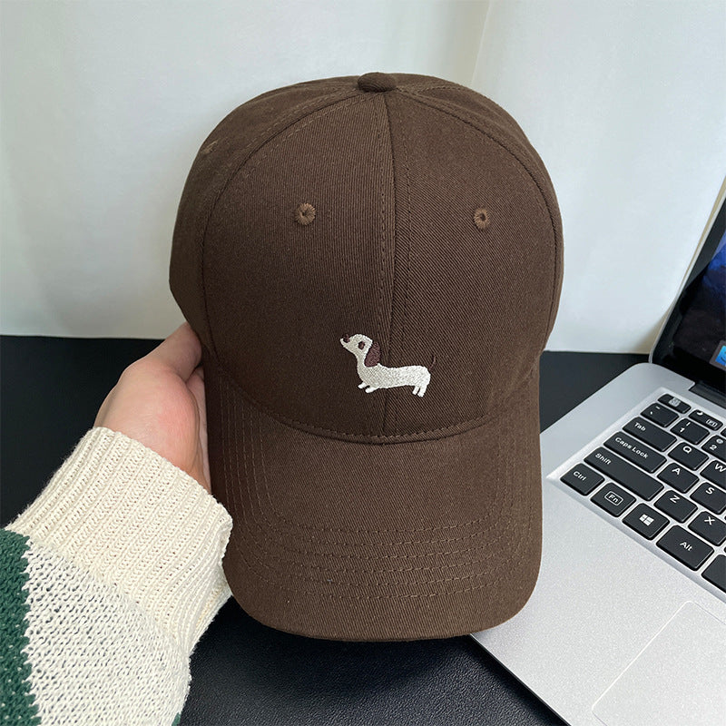 Embroidered little fox baseball cap