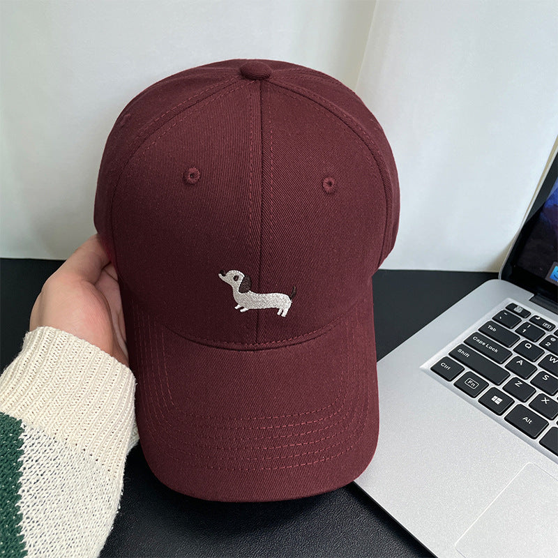 Embroidered little fox baseball cap