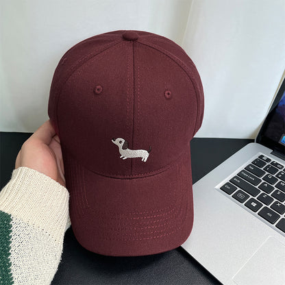 Embroidered little fox baseball cap