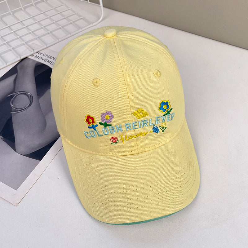 Embroidered little fox baseball cap