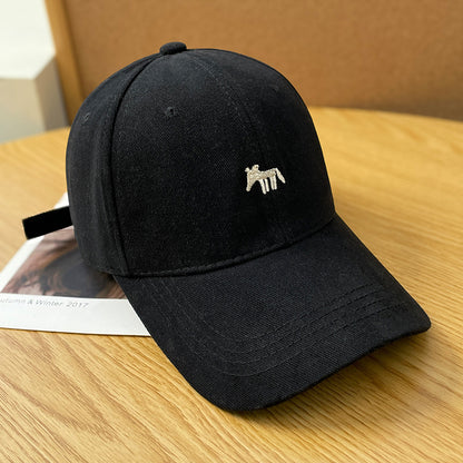 Embroidered little fox baseball cap