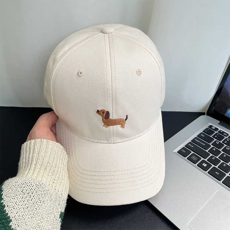 Embroidered little fox baseball cap