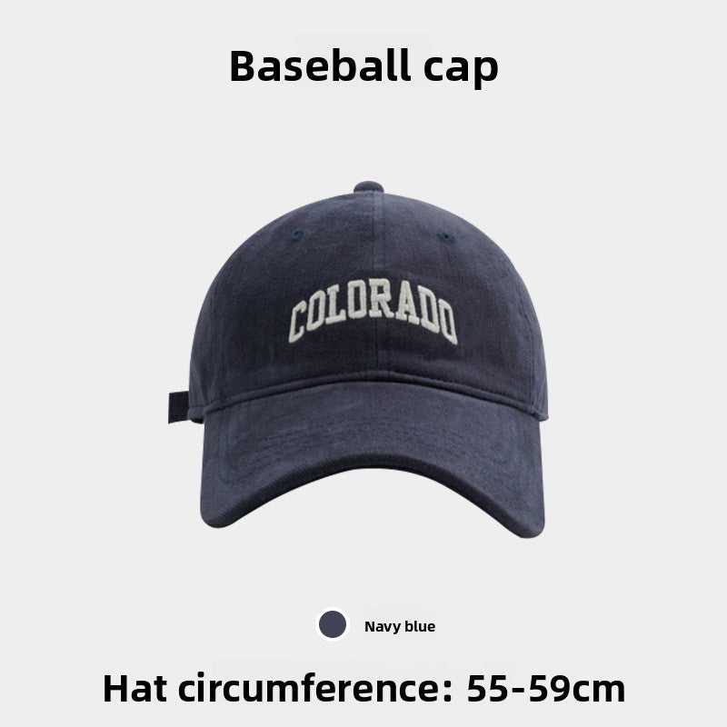 Embroidered little fox baseball cap