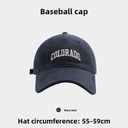 Embroidered little fox baseball cap