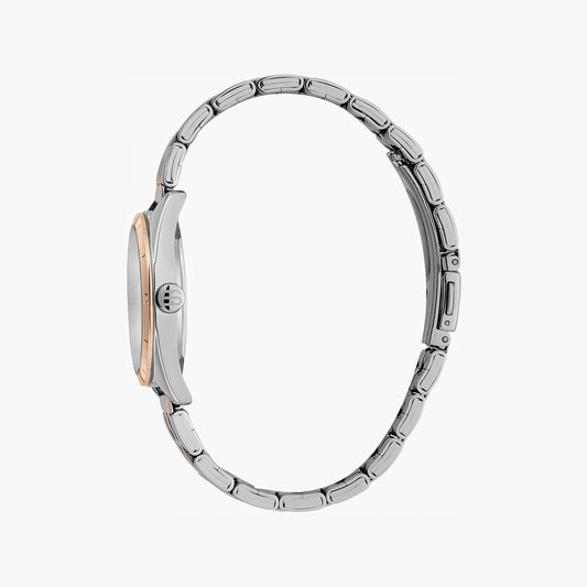 Esprit Women's Silver & Rose Gold Watch, Silver Dial | Es1l085m0065