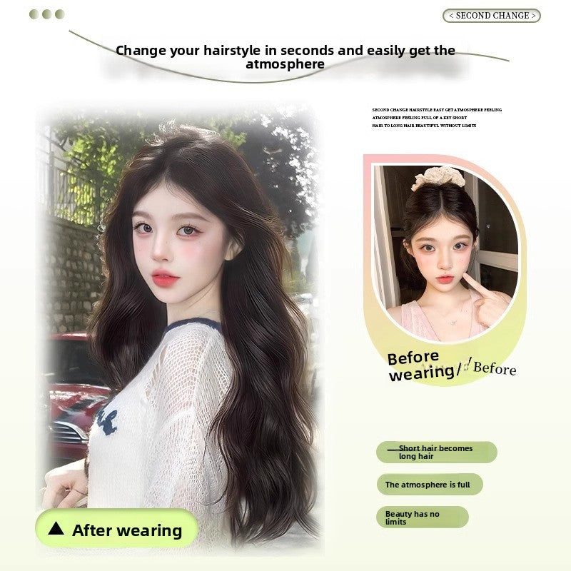 Invisible U-Shaped Long Curly Hair Piece for Volume