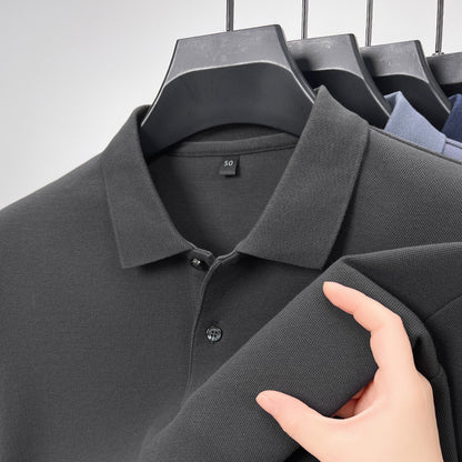 Long-staple cotton men's polo shirt