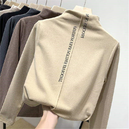 velvet turtleneck shirt