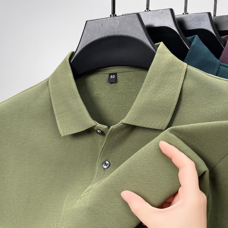 Long-staple cotton men's polo shirt