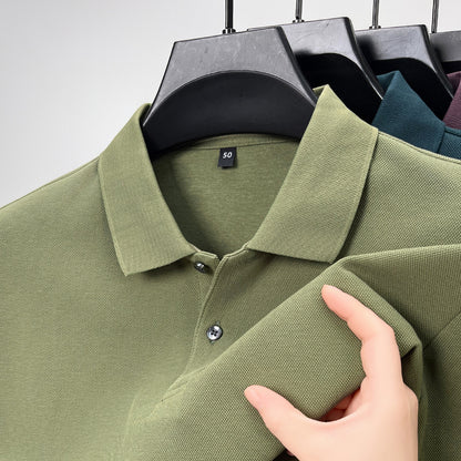 Long-staple cotton men's polo shirt