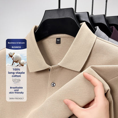 Long-staple cotton men's polo shirt