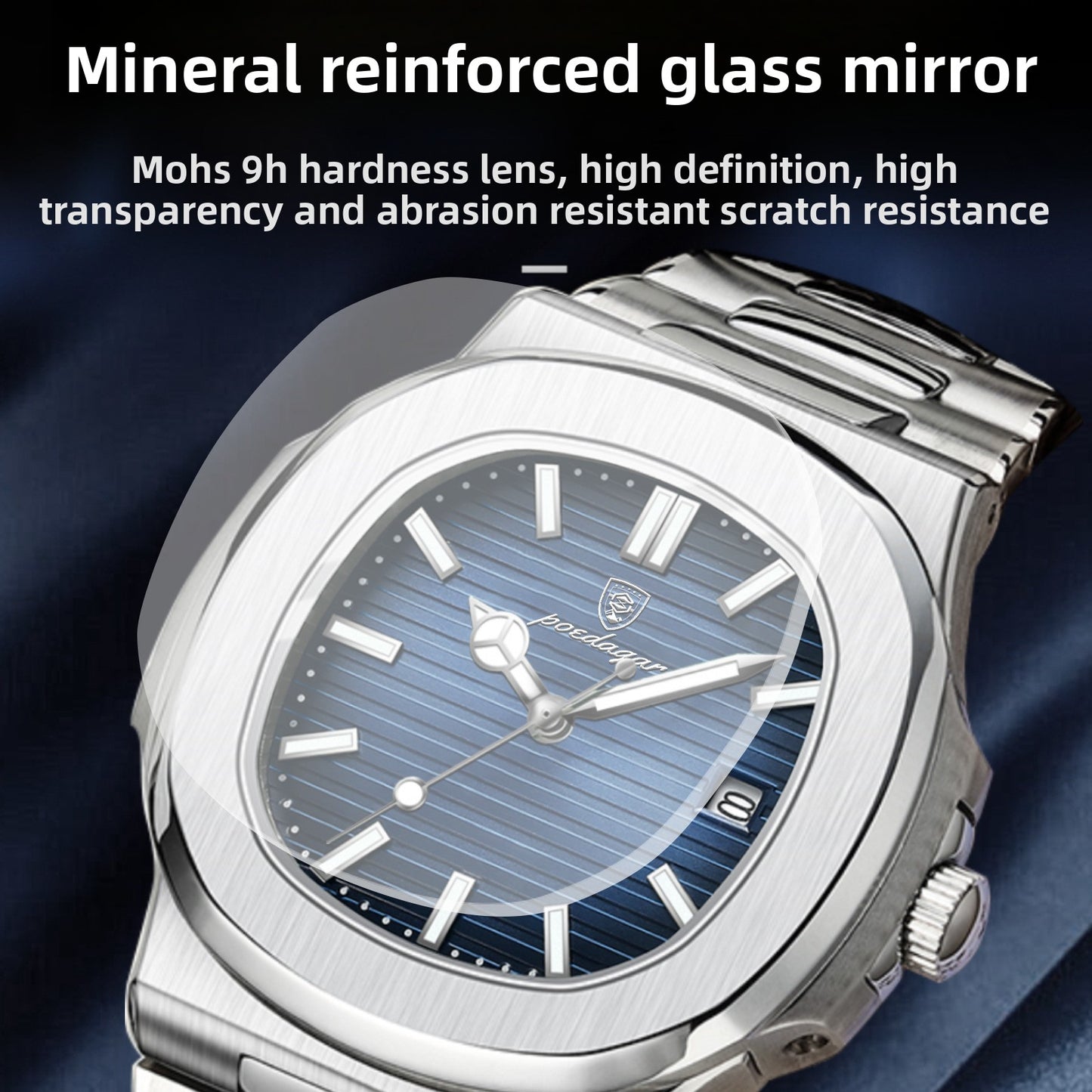 Swiss Brand Waterproof Luminous Ultra-Thin Men's Quartz Watch