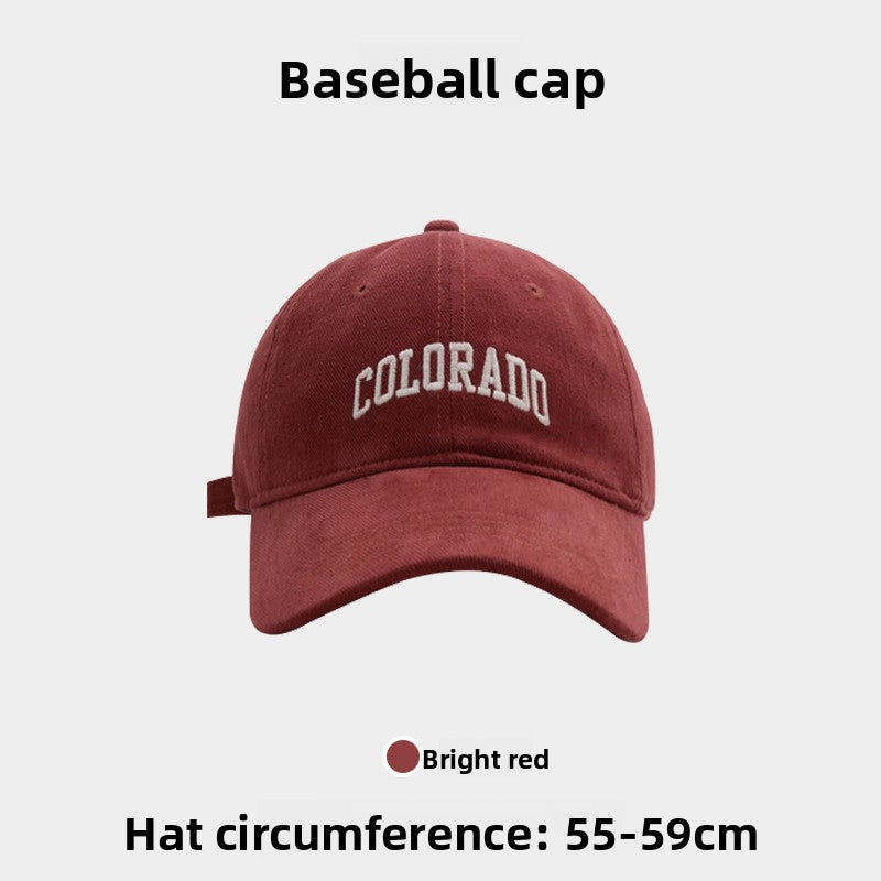 Embroidered little fox baseball cap