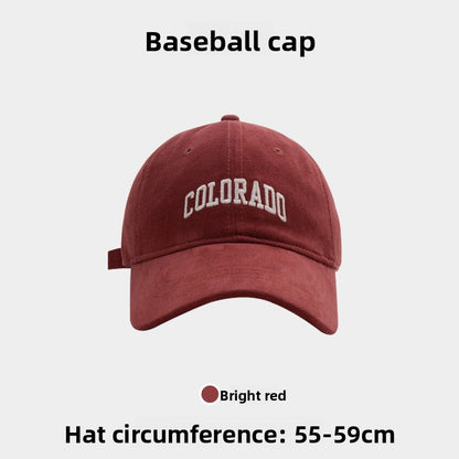 Embroidered little fox baseball cap