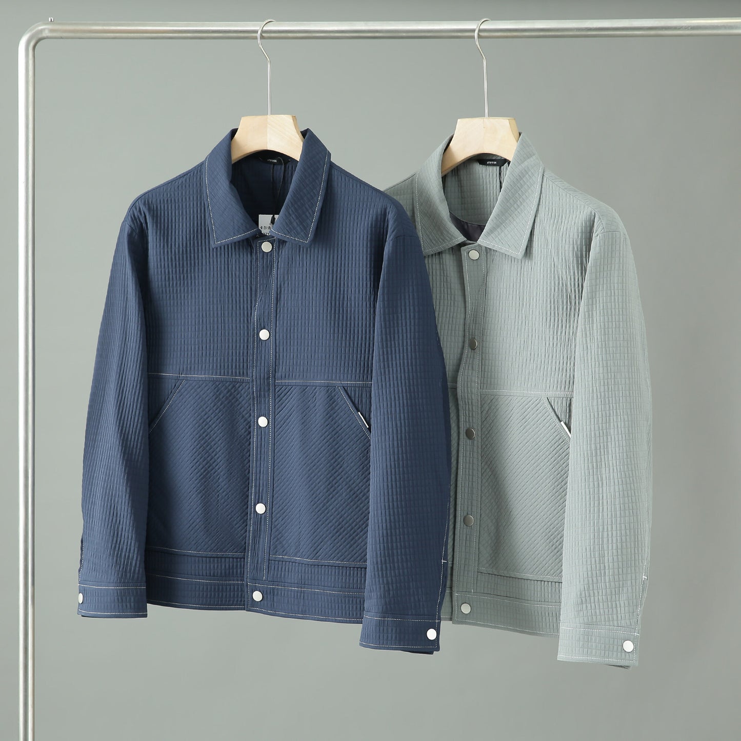 Mens Lapel Jacket Business Casual Long Sleeve