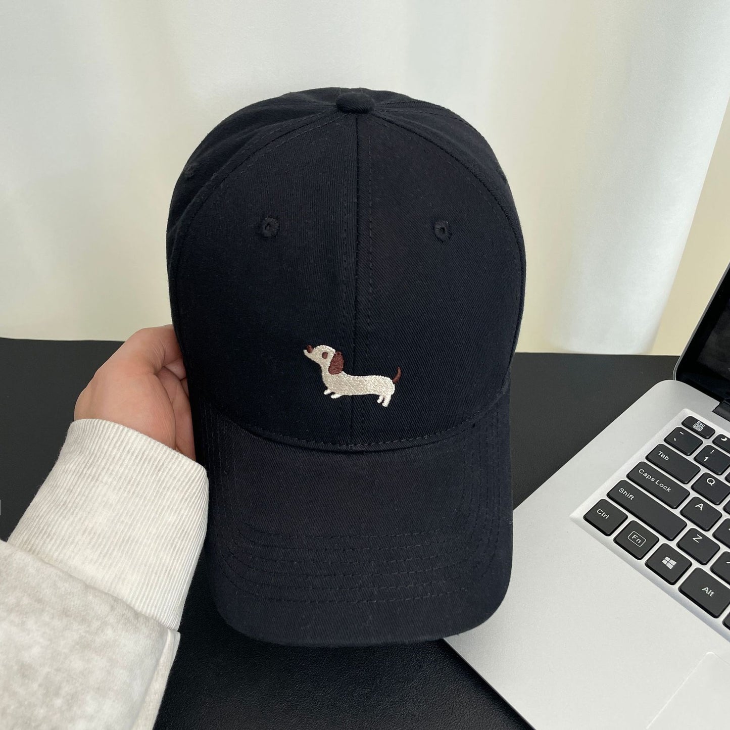 Embroidered little fox baseball cap
