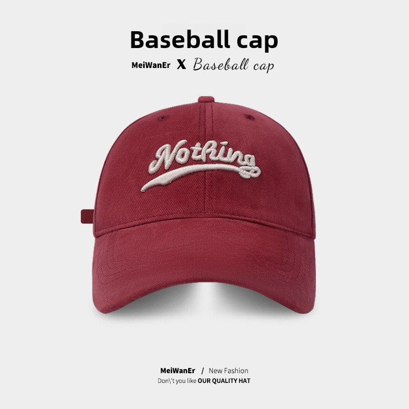 Embroidered little fox baseball cap