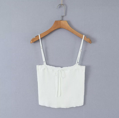 Women's Knit Camisole Long-Sleeve Top and Pleated Skirt Set