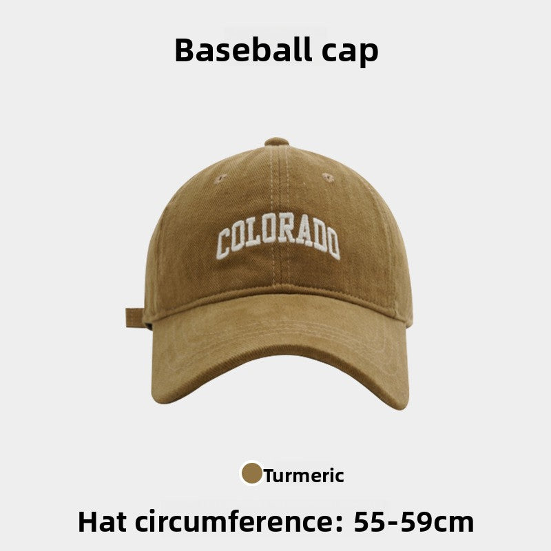 Embroidered little fox baseball cap