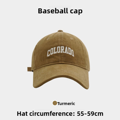 Embroidered little fox baseball cap