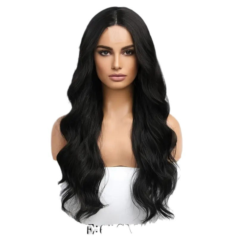 Front Lace Synthetic Wig Long Curly Hair