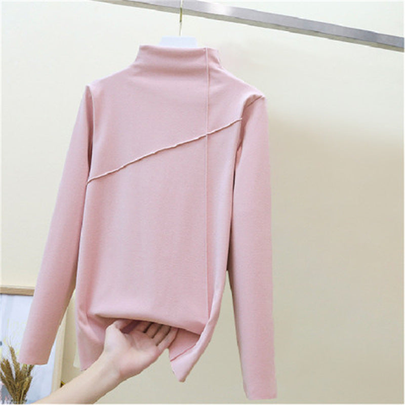 velvet turtleneck shirt