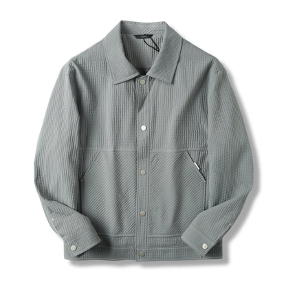 Mens Lapel Jacket Business Casual Long Sleeve