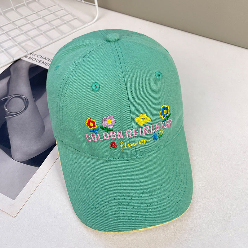 Embroidered little fox baseball cap