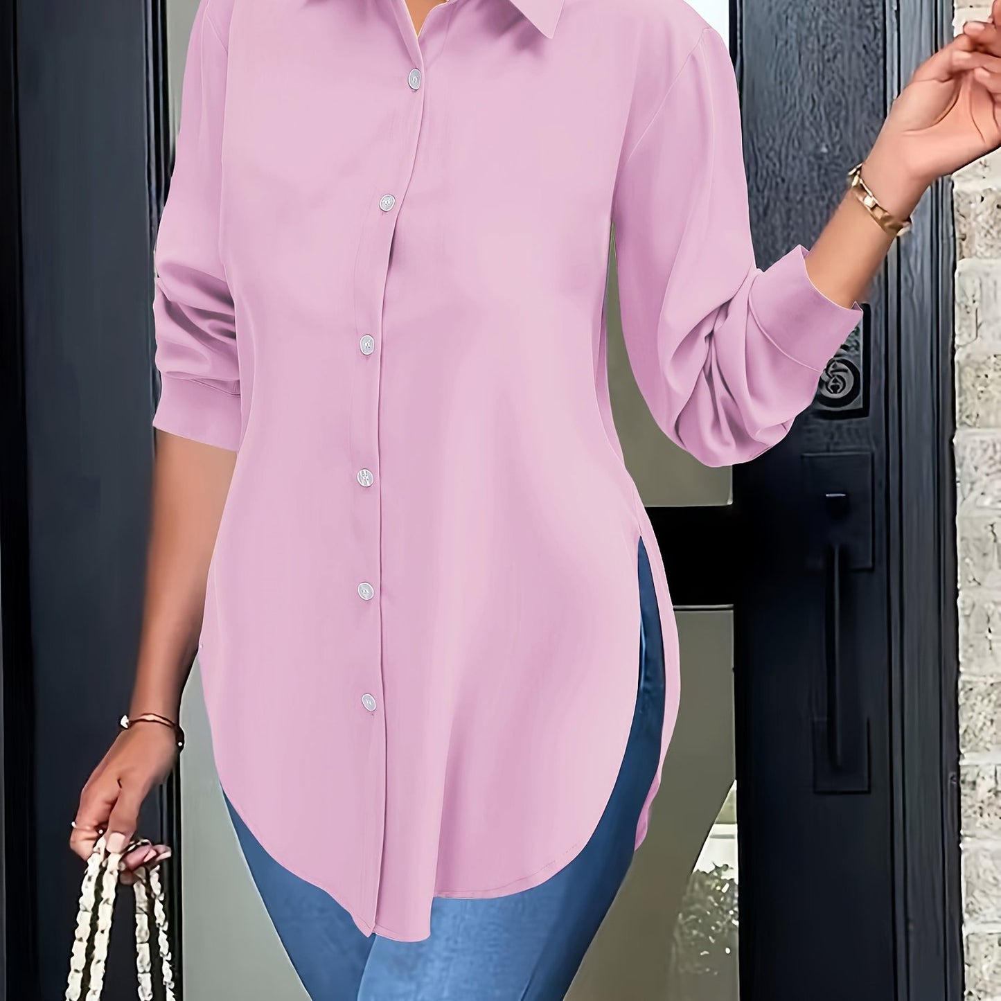 Ladies' long-sleeved shirts