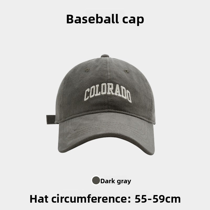 Embroidered little fox baseball cap