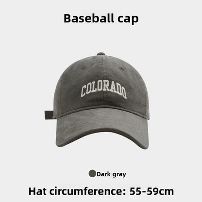 Embroidered little fox baseball cap