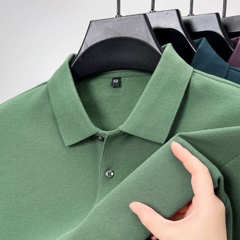 Long-staple cotton men's polo shirt