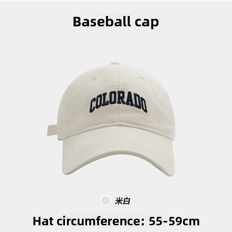 Embroidered little fox baseball cap