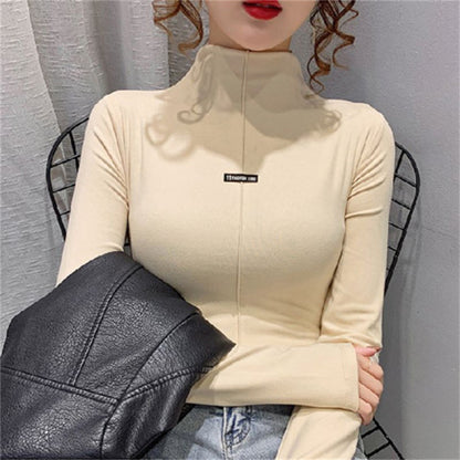 velvet turtleneck shirt