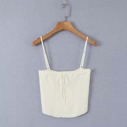 Women's Knit Camisole Long-Sleeve Top and Pleated Skirt Set