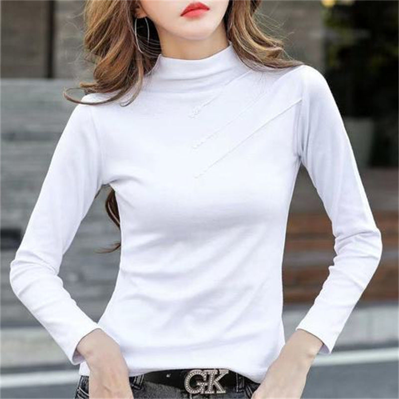 velvet turtleneck shirt