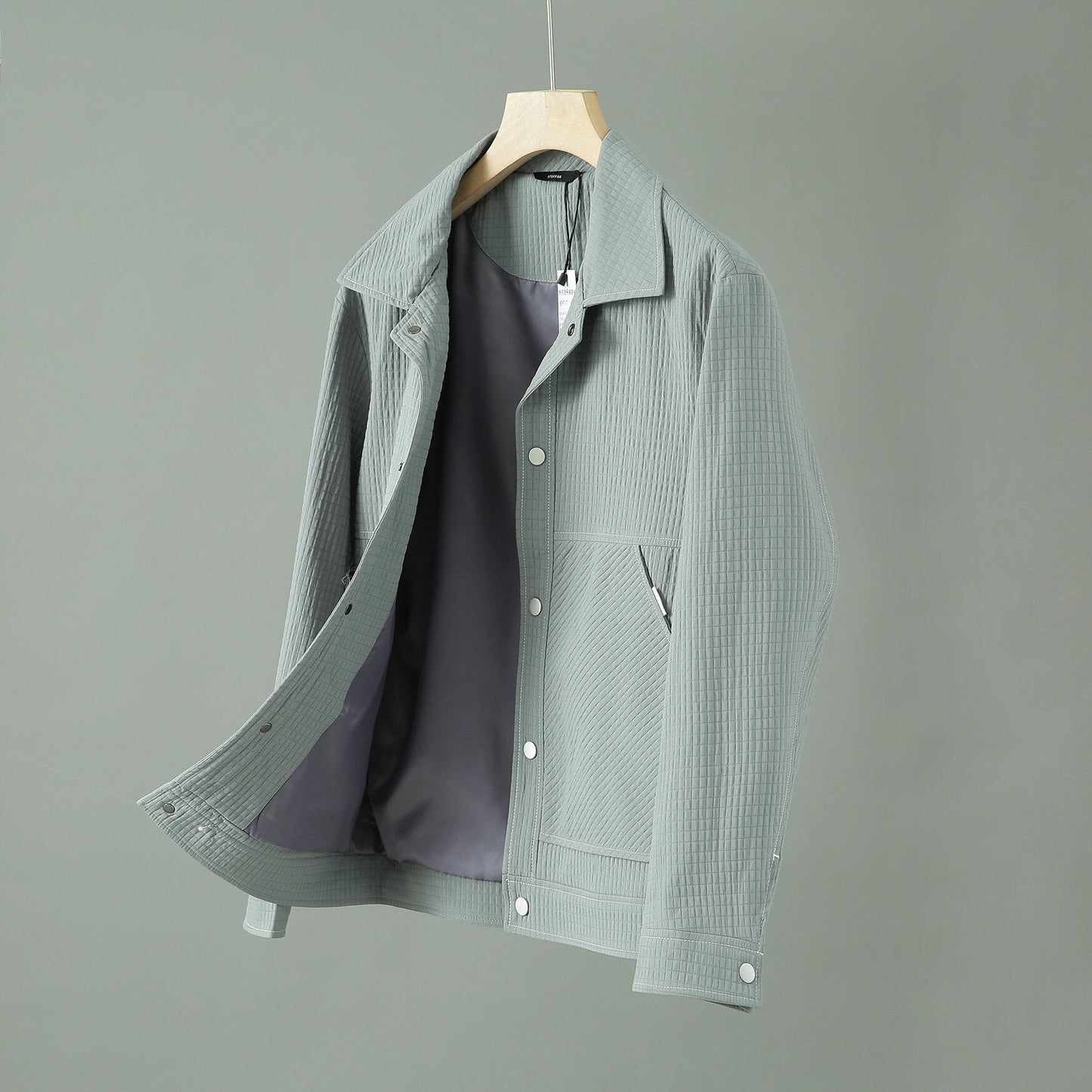 Mens Lapel Jacket Business Casual Long Sleeve