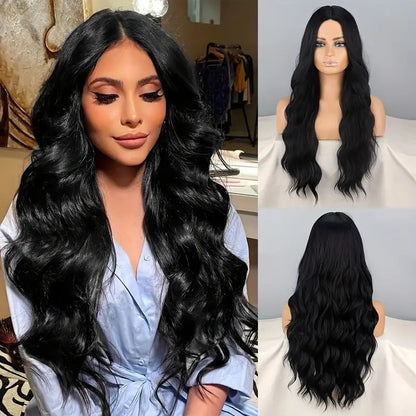 Front Lace Synthetic Wig Long Curly Hair