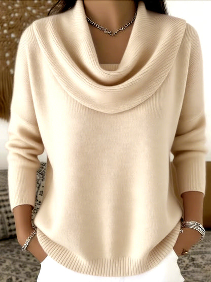 Casual Long Sleeve Knitted Sweater