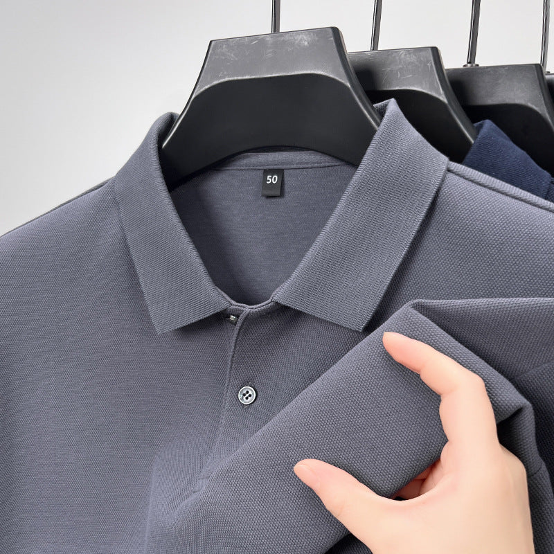 Long-staple cotton men's polo shirt