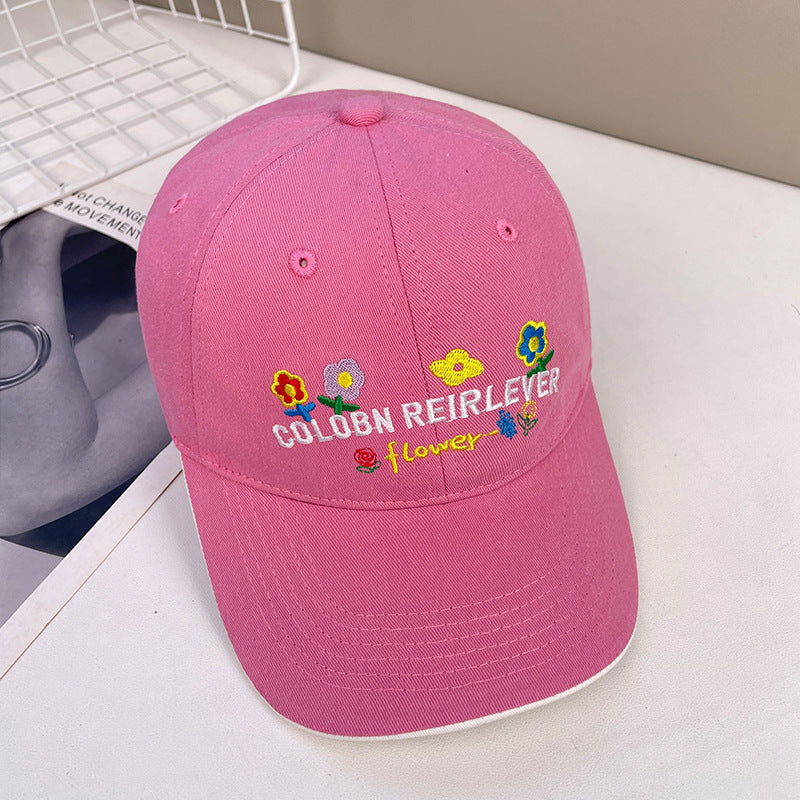 Embroidered little fox baseball cap