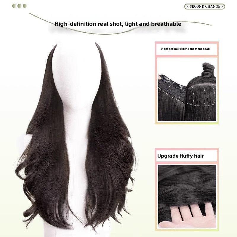 Invisible U-Shaped Long Curly Hair Piece for Volume