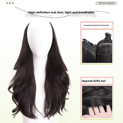 Invisible U-Shaped Long Curly Hair Piece for Volume